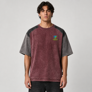 T-shirt 100% Coton Délavé à l'Acide pour Homme, Anti-Plis, Séchage Rapide, Coupe Classique, Haute Qualité, Écologique, Prix de Gros, 220g, Respirant - Product Image 1