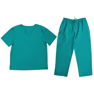 High Quality Fashionable Medical Cotton Woven Unisex <b>Scrub</b> <b>Sets</b> with Needle Detection Hospital Uniform - Product Image 3