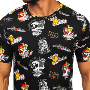 Camisetas de Sublimación Personalizadas para Hombre, 100% Algodón, de Alta Calidad, Precio al por Mayor, Transpirables, Antiarrugas, para Verano - Product Image 3