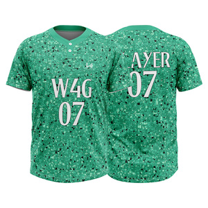 เสื้อเบสบอลแบบกำหนดเอง เสื้อแข่งแขนสั้น ระบายอากาศได้ดี ชุดกีฬา ผลิตเสื้อผ้าทีมแบบขายส่ง - Product Image 1