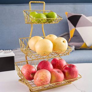 Panier à fruits à 3 niveaux de haute qualité, grand format, écologique et durable pour fruits et légumes - Product Image 1