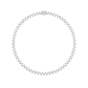Collier tennis Elysia en diamant de culture, argent sterling, plaqué or 9KT, 10KT, 14KT, 18KT, cadeau de bijoux pour fiançailles et mariage - Product Image 1
