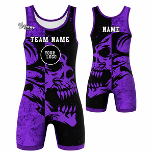 Custom Wrestling Singlet 10/10 Quality 100% Polyester Sublimation Printed Wrestling Singlet - Product Image 1