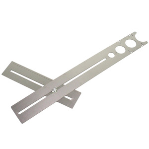 Regla de medición de grado industrial, regla de acero inoxidable para azulejos, herramienta de posicionamiento de orificios para azulejos, regla personalizada OEM ODM - Product Image 1