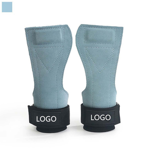 Poignées de paume réglables pour l'exercice, soutien des mains, haltères, gymnastique, poignées de paume OEM en cuir jaune sans doigts - Product Image 4