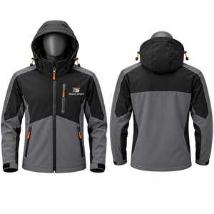 Chaqueta de Motocicleta con Capucha, Impermeable, Transpirable y Ecológica, Personalizada, Unisex, para Otoño, Informal, para Trabajo al Aire Libre, con Cierre Frontal y Logotipo - Product Image 3