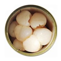 PRODUIT PHARE : Lychees en conserve dans sirop sucré, ingrédients purs, prêts à consommer, pour desserts et mélanges de boissons, rehausse le goût et rafraîchit