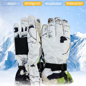 Unisex Windproof Warm Heated Snowboard <b>Gloves</b> Thermal Winter <b>Gloves</b> with <b>Touch</b> Fingers for Sports Sublimation Winter <b>Gloves</b> - Product Image 6
