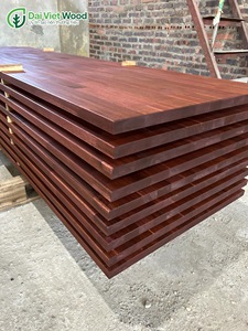 Planche de comptoir contemporaine en bois d'acacia, assemblée par jointure à languettes, finition huile cirée, certifiée FSC, pour cuisine et hôtellerie, couleur personnalisable - Product Image 5