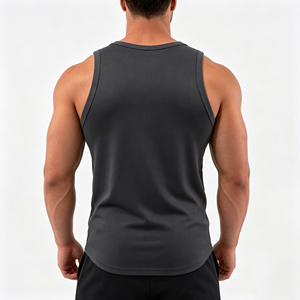 High Quality Mens <b>White</b> Ribbed Cotton <b>Tank</b> <b>Top</b> Blanks | Custom Logo Printing & Embroidery Wholesale - Product Image 4