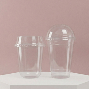 Disposasble 12oz 14oz 16oz 18oz 20oz 24oz Clear Matcha Latte Ice Coffee Takeaway PP/PET <b>Plastic</b> <b>Cups</b> With Lids - Product Image 1