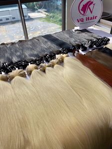 Gran oferta de extensiones de cabello crudo, paquete de trama, Color Rubio liso Natural, cabello humano 100%, cabello de trama virgen dibujado Doble - Product Image 5