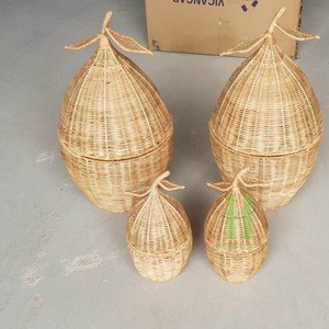 Caja de mimbre hecha a mano, cajas rectangulares decorativas de madera de caña, varios estilos, variedad OEM, artesanía Flexible de Vietnam HNH - Product Image 2