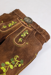 Shorts Bermuda Homme Décontractés en Polyester Imperméables Anti-UV avec Logo Personnalisé, Taille Haute et Fermeture Boutonnée, Style Bavarois Lederhosen Uni - Product Image 5