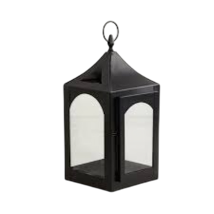 Wholesale <b>Black</b> Iron Metal Hanging Candle <b>Lantern</b> With Arched Glass Panels For Home And Garden Decoration In Cheapest Price - Product Image 1