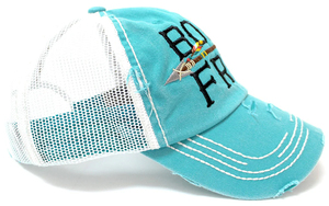 Gorra Trucker Bordada Born Free, Tejido de Malla, Ajustable, Unisex, Casual, Primavera Verano, Gorra de 6 Paneles - Product Image 5