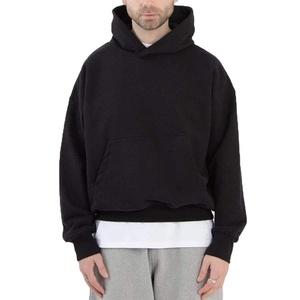 Sweat à capuche pour homme, surdimensionné 500GSM 600GSM, épais, épais, épais, teint uni, polyester/coton, 2025 - Product Image 2