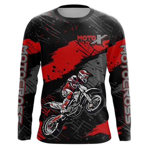 Jersey de Motocross Sublimado Premium, Logotipo Personalizado OEM/ODM, Ligero, Absorbe la Humedad, Suministro de Fábrica - Product Image 1