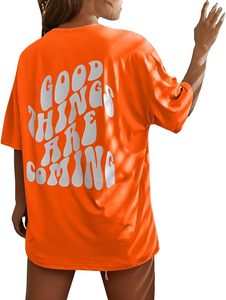 Camiseta Holgada de Gasa para Mujer al por Mayor, Estilo Hip Hop, de Alta Calidad, Diseño Especial Personalizado de Fábrica OEM, Transpirable - Product Image 2