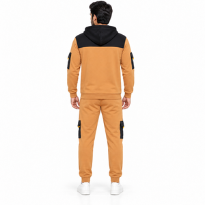 Conjunto Deportivo de Felpa MANGOES FASHION, Sudadera con Capucha y Pantalones Jogger, Ropa Deportiva de Invierno, para Gimnasio, Entrenamiento, Casual, Urbana - Product Image 3