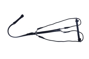 Martingala para Caballo Portátil Personalizable de Alta Calidad, Cuero DD Duradero, Cuerda de PP, 4 Broches de Latón Brillante, Hebillas de Rodillo de Acero Inoxidable - Product Image 2