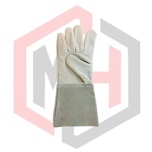 Guantes de Cuero Vacuno Resistentes a Desgarros, Anticorte, Antiestáticos, para Bomberos, Soldadura TIG, de Alta Resistencia y Durabilidad, 11 oz - Product Image 2