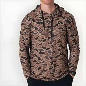 เสื้อฮู้ดดีไซน์ลายพรางคุณภาพพรีเมียมแบบ OEM พร้อมบริการปักโลโก้ตามสั่ง  ผ้าโพลีเอสเตอร์สำหรับตกปลา - Product Image 5