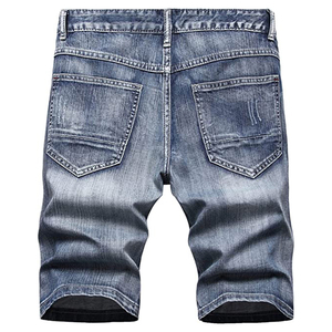 Nouveaux shorts en jean déchirés pour hommes, en denim doux et respirant, style décontracté pour garçons, shorts en jean d'été personnalisés - Product Image 2