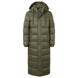 <b>Women's</b> Long Knitted Puffer Coat <b>Hooded</b> Winter <b>Jacket</b> <b>with</b> Adjustable Drawstring Thick <b>Lightweight</b> Outdoor Outerwear - Product Image 4