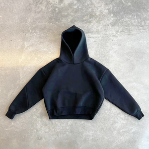 Sweat-shirt homme personnalisé en gros, lourd et uni, pour les marques de vêtements pour enfants américaines, avec tissu en molleton français personnalisé. - Product Image 5