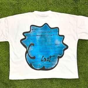 เสื้อยืดสตรีทแวร์แฟชั่นผู้ชายสั่งทำพิเศษ พิมพ์ลายสกรีน ผ้าฝ้าย 100% เสื้อยืดลำลองทรงโอเวอร์ไซส์สำหรับผู้ชาย - Product Image 2