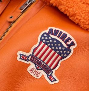 Blouson Bomber Style Vintage en Fourrure et Toile, Col Montant, Logo sur le Devant |   Vêtements d'extérieur pour hommes imperméables et écologiques, style streetwear, pour l'hiver - Product Image 4