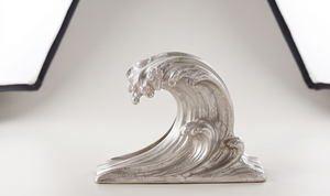 Porta Servilletas Metálico con Diseño de Olas Oceánicas, Textura Fundida, para Cocina, Comedor, Vajilla, Pedidos al por Mayor - Product Image 3