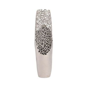 Vase à fleurs en métal d'inspiration vintage, centre de table décoratif pour la maison, salon, arrangement floral - Product Image 1