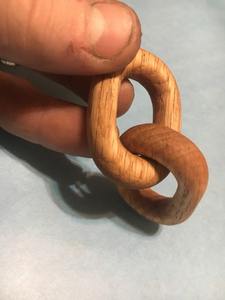 Artículos de Decoración para el Hogar Ecológicos y Personalizados de la India, Cadena Decorativa Única de 5 Eslabones Hecha de Madera y Mármol - Product Image 3