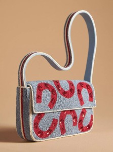 Embroidered Beach Scene Shoulder <b>Bag</b> With Single Handle Bohemian Style <b>Summer</b> Canvas Design For Daily Use - Product Image 4