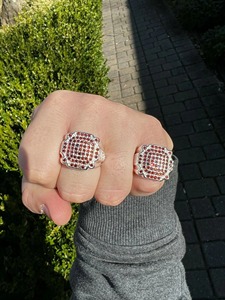 925 Sterling Silver Greek <b>Ring</b> with Red Ruby Stone for <b>Men</b> Hip Hop Rapper Fashion <b>Ring</b> Bold Luxury Jewelry Accessory - Product Image 5