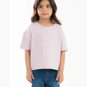 T-shirt Enfant Personnalisé Fabricant – Coupe Épaules Tombantes, Uni, Écologique, Respirant, 220g, Fibre de Bambou Lourde, pour Enfants - Product Image 1