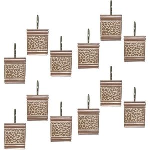 Set di 12 Pezzi per Bagno con Tenda Doccia in Tessuto di Lusso e 12 Ganci, Design Unico - Product Image 4
