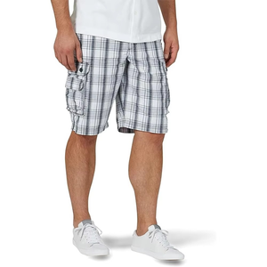 Shorts de sport décontractés pour hommes - Combinaison short-culotte unie à taille mi-haute avec cinq poches, coupe droite - Product Image 6