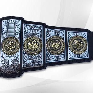Surtechs Heavyweight Championship Title <b>Belt</b> World Big Gold <b>Wrestling</b> <b>Belt</b> Brass Leather 5kg 1.5M Unisex - Product Image 4
