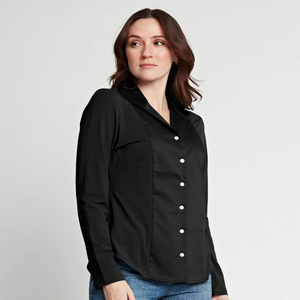 Blusa Casual Holgada para Mujer, con Rayas Amarillas, Tela Popelina, Hombros Caídos, Cuello Camisero, Estilo Vintage para Primavera y Otoño - Product Image 2