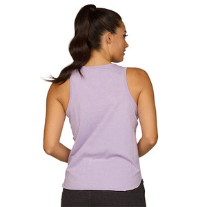 Débardeur sans manches noir délavé à col rond taille L pour femme, et débardeur sans manches lilas moyen pour femme sportive - Product Image 5