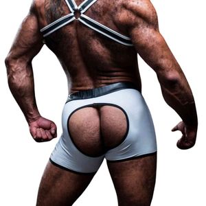 Calzoncillos Sexys para Hombre con Tirantes Cruzados en la Espalda, Color Sólido, Transpirables, de Spandex y Nailon, Corte Medio - Product Image 2