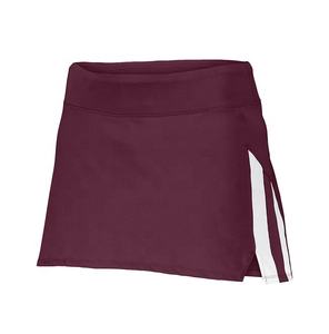 Jupe-culotte 2-en-1 en coton personnalisable avec logo, taille naturelle, fente latérale, pour femmes, décontractée, fitness, golf, tennis, badminton, ample et légère - Product Image 3