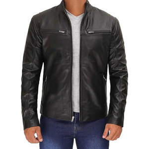 New High Quality <b>Men's</b> <b>Leather</b> Motorcycle <b>Jacket</b> Distressed Fashionable Custom Impresso International Eco-Friendly Windproof - Product Image 1