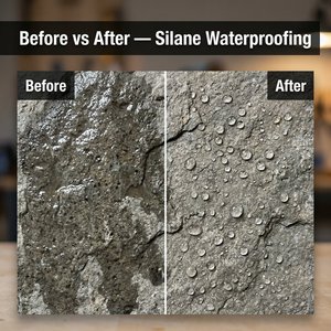 Scellant transparent imperméable pour murs extérieurs à base de silane de qualité professionnelle avec polymère acrylique aqueux en vrac - Product Image 4