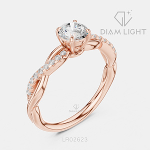 Bague de mariage ronde 0,65 carat, bijoux fins, certifiée IGI, or blanc 14 carats, diamant de laboratoire, bague de fiançailles et d'anniversaire - Product Image 4