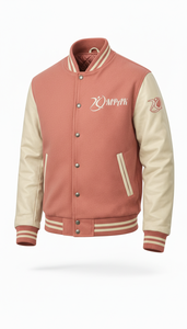 Manches en cuir universitaires modernes, lettres en chenille, style streetwear viral, style américain professionnel - Product Image 2