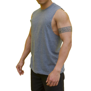 100% Customized Wholesale Slim Fit Spoon Neck Ribbed Tank Top <b>White</b> <b>Men's</b> Cotton Tank Top Personalized Logo Printing - Product Image 4